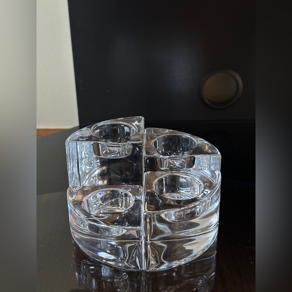 Crystal orrefors quartet votives set of 4